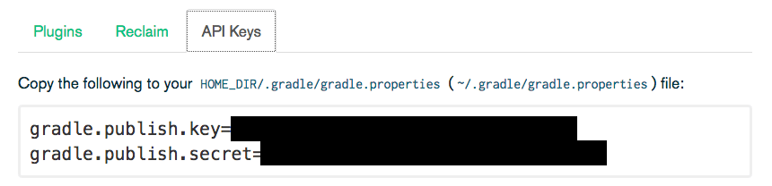 plugin portal api keys